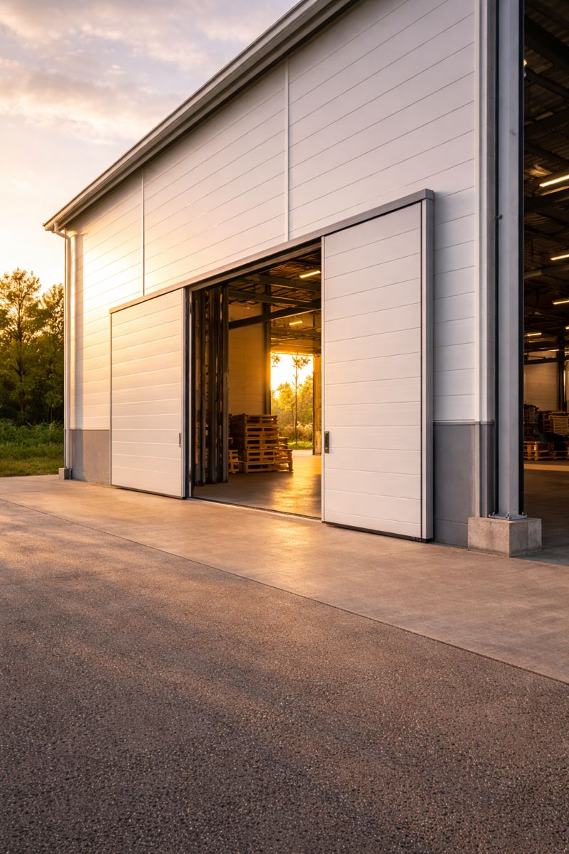 Сэндвич панели для ангаров и производственных цехов